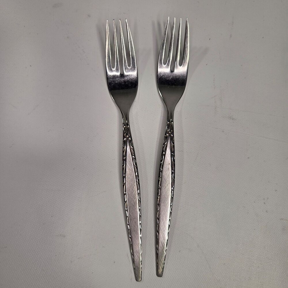 Oneida Community VENETIA Stainless Flatware Salad Forks set of 2